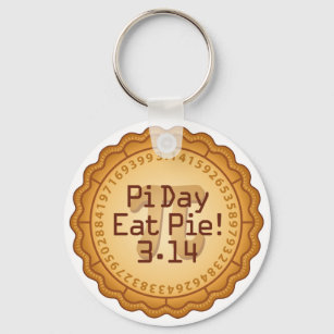 Bring Pie for Pi Day Keychain