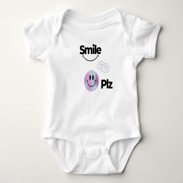 Bring Smile, Positivity &Cheerful Charm with Smile Baby Bodysuit (Front)