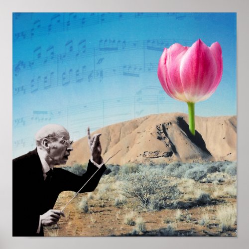 Bring Spring to Life with The Floral Conductor Poster