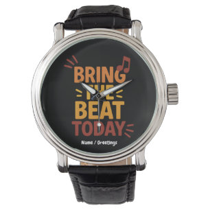 Bring the Beat Today Colorful Retro Music Watch
