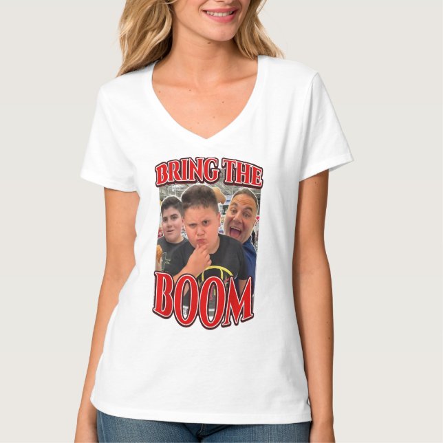 Bring The Boom Rizzler Funny Joke Gifts T-Shirt (Front)