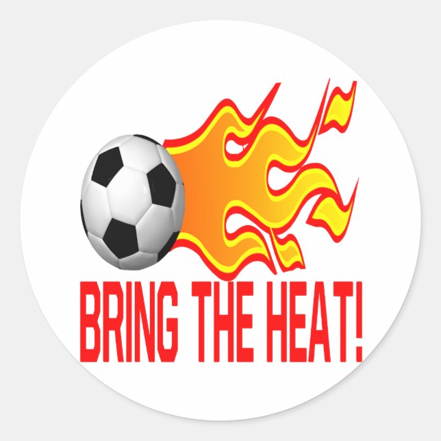 Bring The Heat Classic Round Sticker (Front)