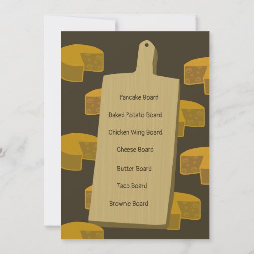 Bring Your Own Board Party Invitation | Zazzle