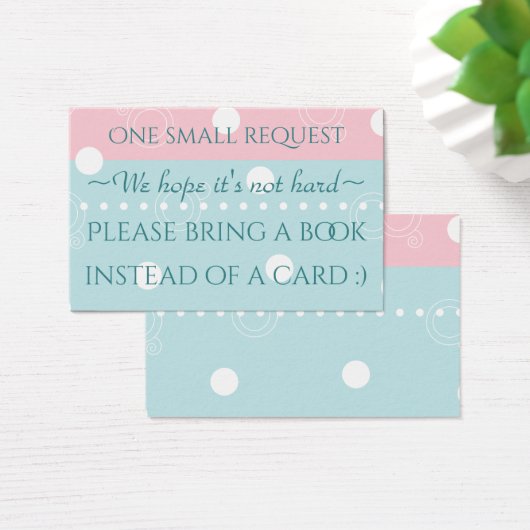 BringABook "Baby PeekABoo" Insert Card/Personalize (Desk)