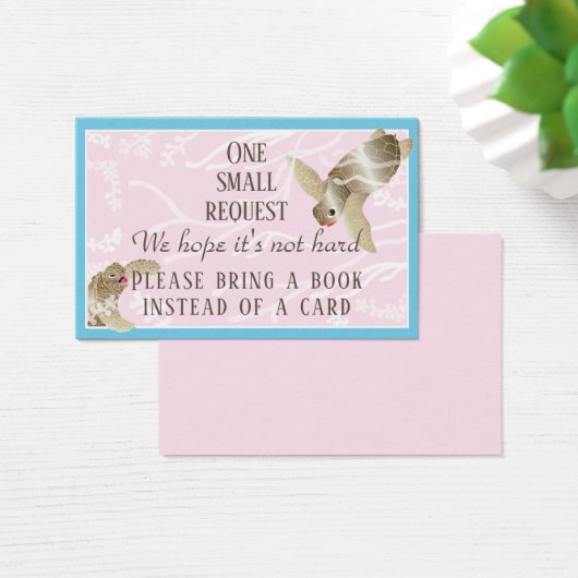 BringABook Baby Sea Turtle Insert Card/Personalize (Desk)