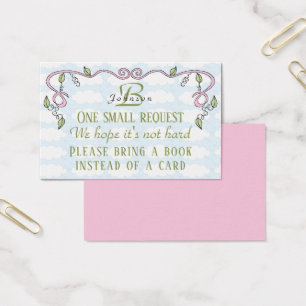 BringABook "Castle/Pink" Insert Card/Personalize