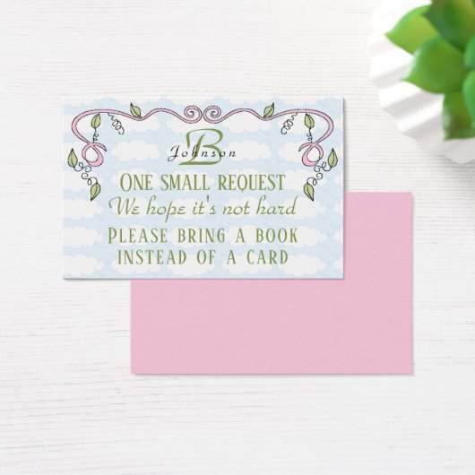 BringABook "Castle/Pink" Insert Card/Personalize (Desk)