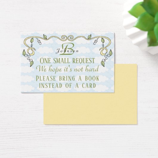 BringABook "Castle/Yellow" Insert Card/Personalize (Desk)
