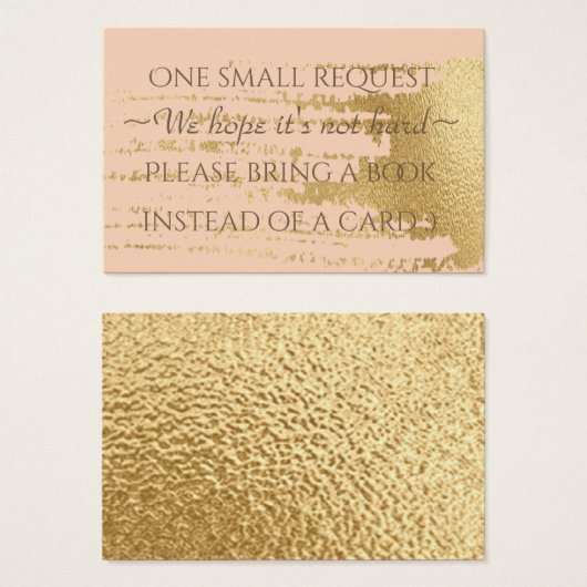 BringABook "Classic GoldP" Insert Card/Personalize (Front & Back)