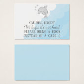 BringABook "Dolphin Blue" Insert Card/Personalize (Front & Back)