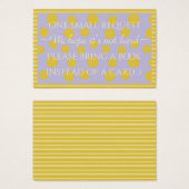 BringABook "Gold/Lavender" Insert Card/Personalize (Front & Back)