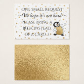 BringABook "Gold Penguin" Insert Card/Personalize (Front & Back)