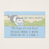 BringABook "Library/Blue" Insert Card/Personalize (Front)