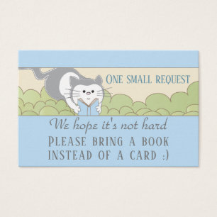 BringABook "Library/Blue" Insert Card/Personalize