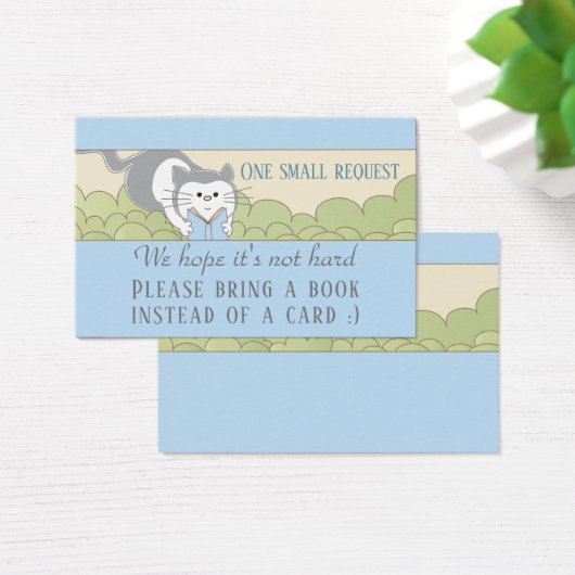 BringABook "Library/Blue" Insert Card/Personalize (Desk)