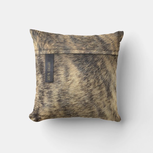 Bringé sands “Galgo " Throw Pillow (Front)