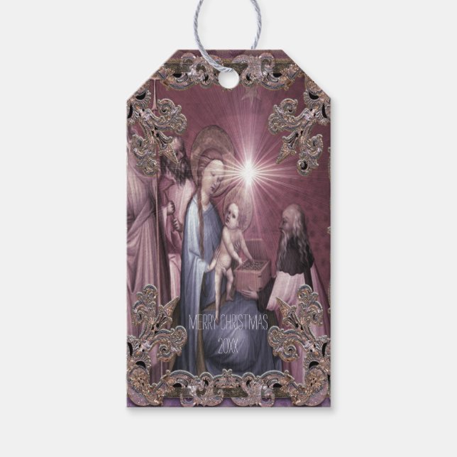 Bringing Baby Jesus Gifts  Gift Tags (Front)