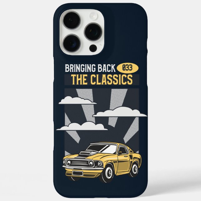 Bringing Back the Classics Retro Muscle Car Case-Mate iPhone Case (Back)