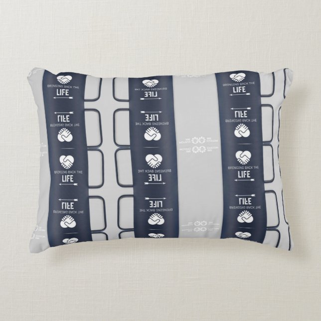 bringing back the life back accent pillow (Front)
