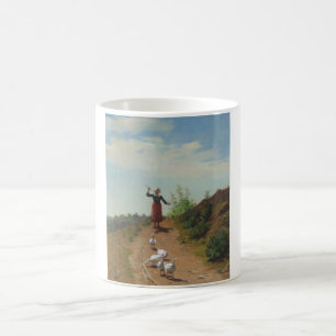 Bringing Home the Flock of Geese (by Paul Peel) Coffee Mug