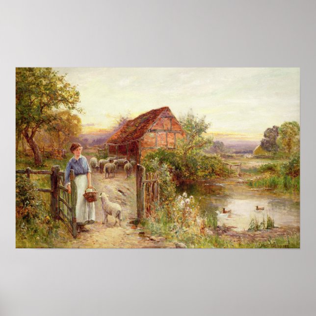 Bringing Home the Sheep Poster (Front)