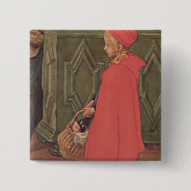 Bringing Home the Shopping Pinback Button (Front)