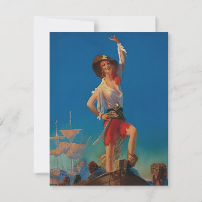 Bringing Home the Treasure by Edward Mason Egglest Invitation (Front)