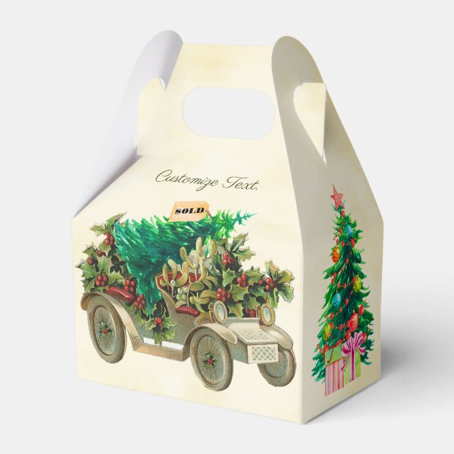 Bringing Home The Tree Favor Box (Front Side)