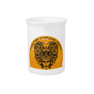 Bringing humor to each patient individually beverage pitcher