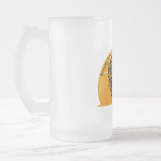 Bringing humor to each patient individually frosted glass beer mug