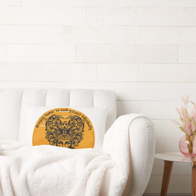 Bringing humor to each patient individually - Nurs Lumbar Pillow (Couch)