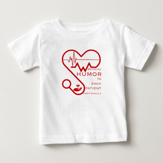 Bringing humor to each patient individually- Nurse Baby T-Shirt (Front)