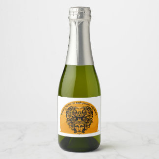 Bringing humor to each patient individually sparkling wine label