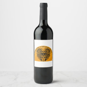 Bringing humor to each patient individually wine label