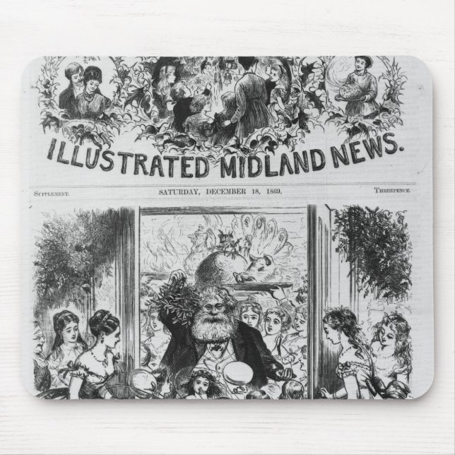 Bringing in Christmas Mouse Pad (Front)