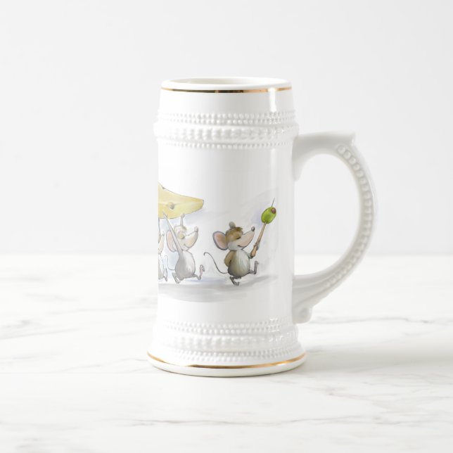 Bringing In The Cheese (with Olives)  Beer Stein (Right)