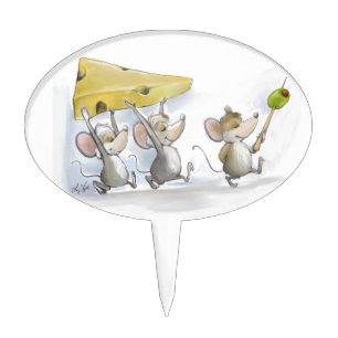 Bringing In The Cheese (with Olives) Cake Topper
