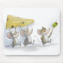 Bringing In The Cheese (with Olives) Mousepad