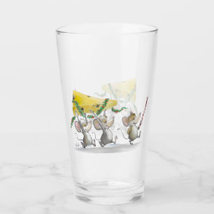Bringing In The Christmas Cheese Glass Cup
