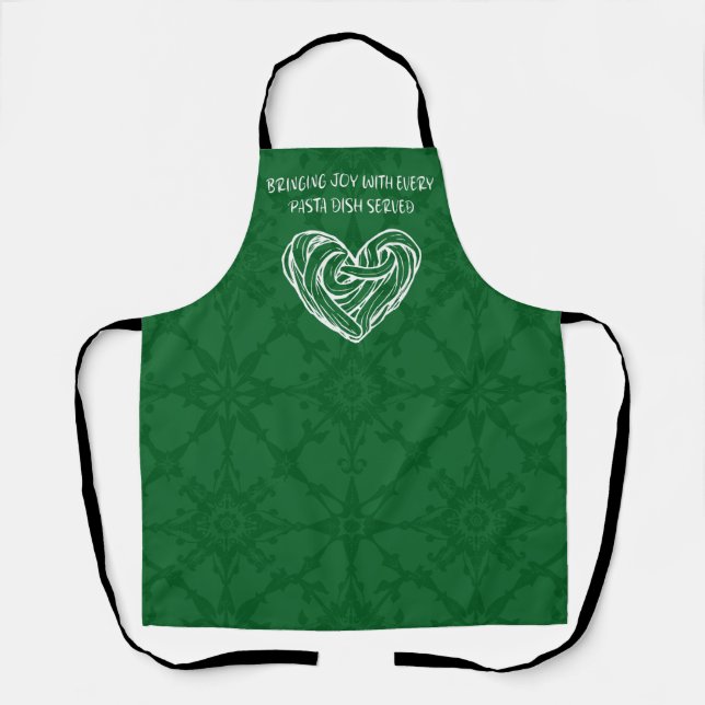 Bringing Joy With Every Pasta Dish Served Love Apron (Front)