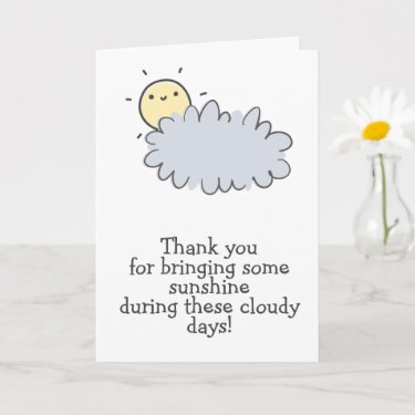 Bringing me Sunshine - Cancer Caregiver Thank You