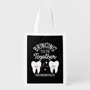 Bringing Teeth Together - Orthodontist  Grocery Bag