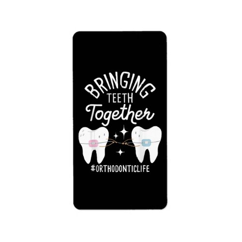 Bringing Teeth Together _ Orthodontist  Label