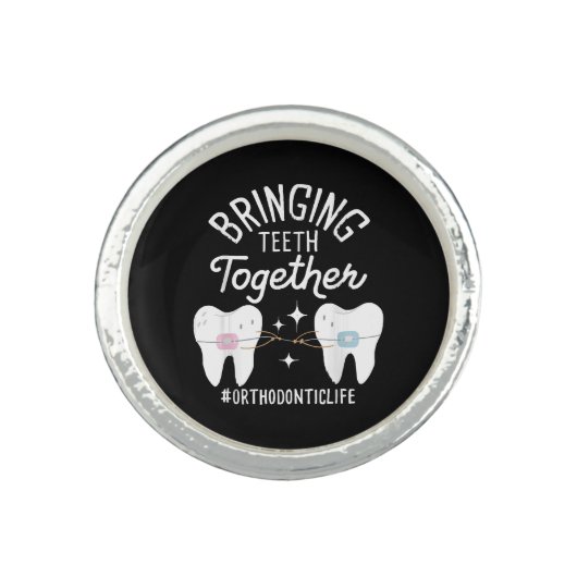 Bringing Teeth Together - Orthodontist Ring (Front)