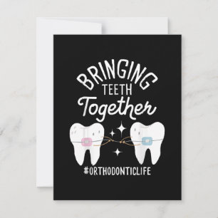 Bringing Teeth Together - Orthodontist  RSVP Card