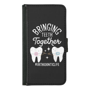 Bringing Teeth Together - Orthodontist  Samsung Galaxy S5 Wallet Case