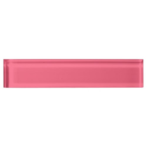 Brink pink  solid color  desk name plate