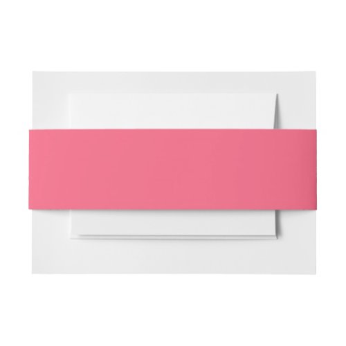 Brink Pink Solid Color Invitation Belly Band