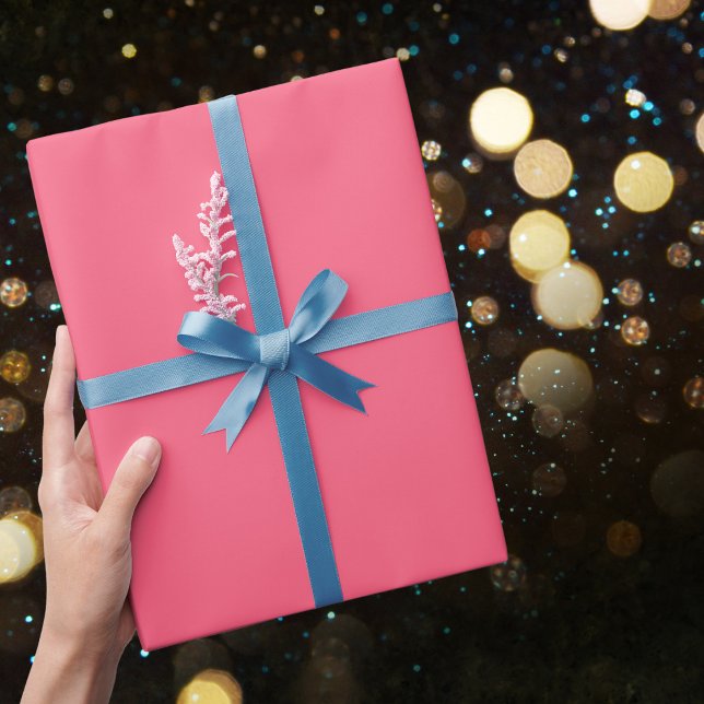 Brink Pink Solid Color Wrapping Paper (Creator Uploaded)