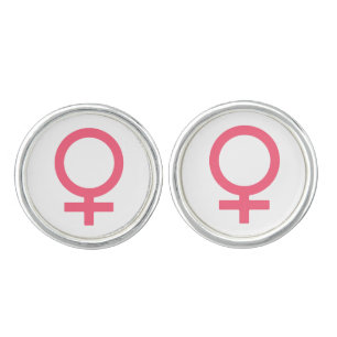 Brink Pink Venus Symbol Cufflinks